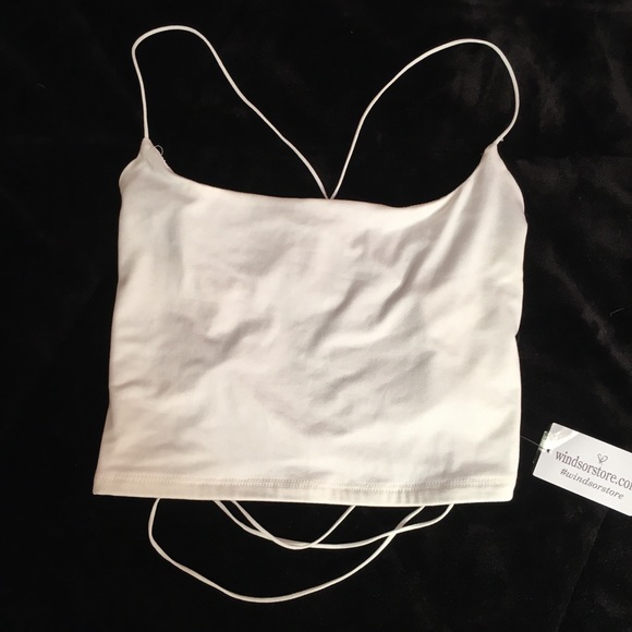 Windsor Tops - WHITE CROP TOP
